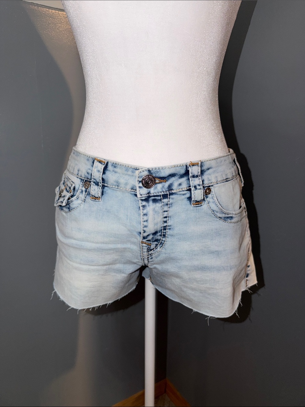 True Religion Joey Denim Cutoff Shorts NWOT